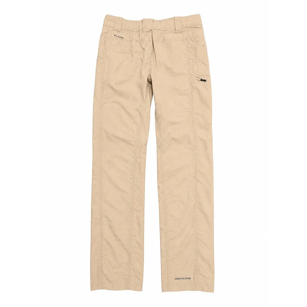 Columbia Insect Blocker Hiking Pants Womens 4 Tan Khaki Outdoor Cargo Trousers - Picture 4 of 4